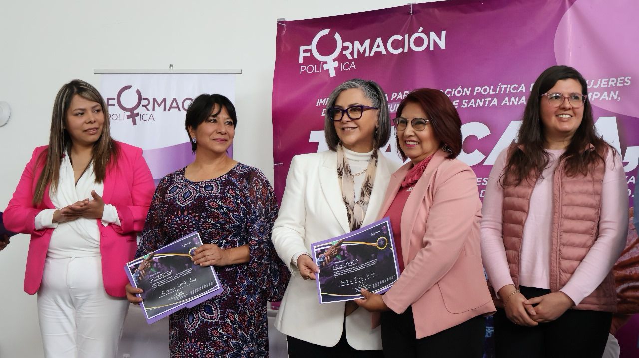 En Chiautempan se clausura el proyecto 'Impulso a la Participación Política de Mujeres'